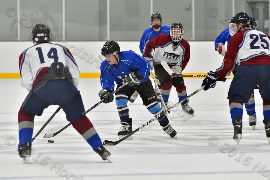 Wheaton College Men\'s Ice Hockey vs Middlesex Community College. - Photo By: KEITH NORDSTROM